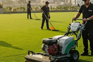 Professional cleaning of external areas, pathways, parking areas in Bandra and BKC
