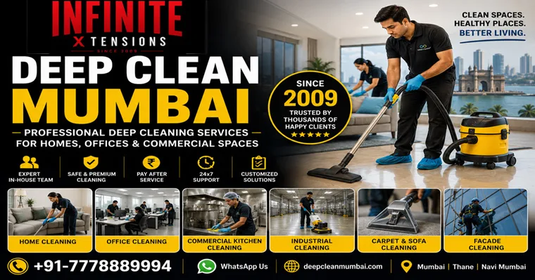 Professional Deep Cleaning Services in Andheri for Residential, Commercial and Industrial Properties
