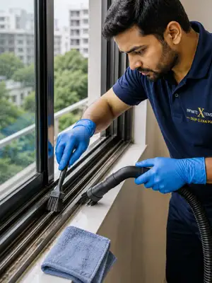 Infinite Xtensions professional deep vacuum cleaning in a Mumbai office