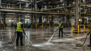 Post construction industrial cleaning